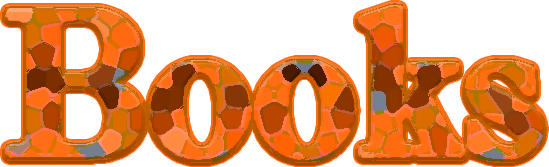 Title saying Books in camouflage-style writing.