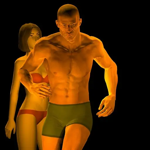 4.	Quinn’s model is not as lively as Sam’s, so we hide her behind Sam.
